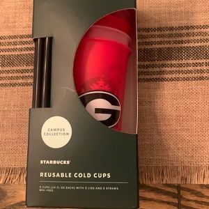Georgia Bulldogs Starbucks cup set